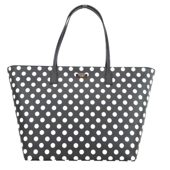 NWT! Kate Spade Margareta Picture Dot Print Leather Tote - Picture 7 of 8